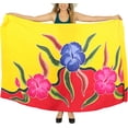 thumbnail image 1 of HAPPY BAY Women's Beach Bikini Swimwear Swim Cover up Wrap Skirt Summer Wraps Beachwear Sarong Coverups Swimsuits for Women One Size Yellow, Floral, 1 of 3