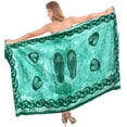 thumbnail image 1 of HAPPY BAY Women's Beach Bikini Wraps Sarong Swimwear Cover up Wrap Skirt Bathing suit Swimsuit Pareo Coverups for Women One Size Shamrock Green, Floral, 1 of 3