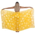 thumbnail image 1 of HAPPY BAY Women's Beach Dress Sarongs Summer Skirt Long Beachwear Pareos Swimwear Cover Ups Swim Wrap Vacation Sarong for Women One Size Skull, Yellow, 1 of 4