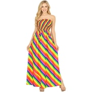 chinese dress ladies Neverland Dress in Rainbow Candy Stripe S main image 0