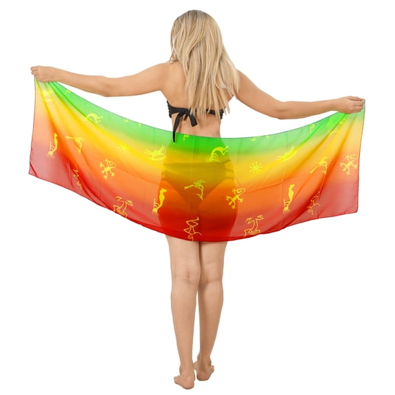 HAPPY BAY Women's Beach Swimwear Bikini Swimsuit Wrap Sarong One Size Multi, Lizard