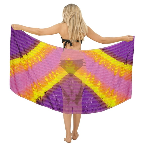 HAPPY BAY Women's Beach Swimwear Cover Up Bikini Wraps Sarong One Size Stripes, Multi