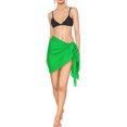 thumbnail image 1 of HAPPY BAY Women's Beach Wrap Bikini Swimwear Cover up Skirt Summer Wraps Beachwear Sarong Coverups Swimsuits for Women One Size Short Shamrock Green_S924, 1 of 5