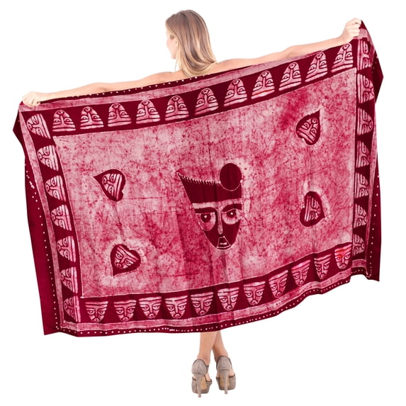 HAPPY BAY Women's Beach Wrap Bikini Swimwear Cover up Bathing suit Summer Wraps Swimsuit Sarong Skirts for Women One Size Pink_P339