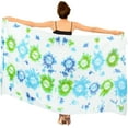 thumbnail image 1 of HAPPY BAY Women's Beach Wrap Bikini Swimwear Swim Cover up Summer Wraps Swimsuit Beachwear Sarong Coverups Skirts for Women One Size Ivory, Tie Dye, 1 of 4