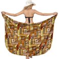 thumbnail image 1 of HAPPY BAY Women's Beach Wrap Bikini Wraps Sarong Coverup Skirt Bathing suit Swimsuit Swimwear Cover Up for Women One Size Floral, Yellow, 1 of 4
