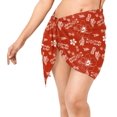 thumbnail image 1 of HAPPY BAY Women's Beach Wrap Bikini Wraps Sarong Coverup Skirt Bathing suit Swimwear Swimsuit Coverup for Women One Size Floral, Red, 1 of 4