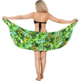 thumbnail image 1 of HAPPY BAY Women's Beach Wrap Bikini Wraps Sarong Swimwear Cover up Skirt Bathing suit Swimsuit Pareo for Women One Size Shamrock Green, Floral, 1 of 5