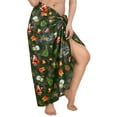 thumbnail image 1 of HAPPY BAY Women's Beachwear Beach Santa Sarong Bikini Coverups Swimsuit Wrap Swim Cover Up Wraps Christmas Bathing Suit for Women One Size Gifts, Black, 1 of 5