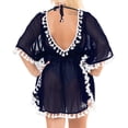 thumbnail image 1 of HAPPY BAY Women's Beachwear Loose Swimsuit Coverups for Women Summer Swim Beach Dress Cover ups for Swimwear Women Bathing Suit L-XL Navy, Solid, 1 of 6