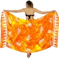 thumbnail image 1 of HAPPY BAY Women's Beachwear Sarong Bikini Skirt Swim Cover up Swimwear Summer Wraps Swimsuit Beach Wrap Coverups for Women One Size Yellow, Leaves, 1 of 5