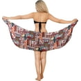 thumbnail image 1 of HAPPY BAY Women's Beachwear Sarong Bikini Skirt Swimwear Swim Cover up Bathing suit Summer Wraps Swimsuit Beach Wrap Coverups for Women One Size Grey, Turtle, 1 of 4