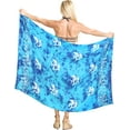 thumbnail image 1 of HAPPY BAY Women's Beachwear Sarong Coverups Bikini Skirt Swim Cover up Summer Wraps Bathing suit Swimwear Beach Wrap Skirts for Women One Size Turquoise, Dolphin, 1 of 5