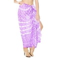 thumbnail image 1 of HAPPY BAY Women's Beachwear Sarong Coverups Bikini Skirt Swim Cover up Summer Wraps Bathing suit Swimwear Beach Wrap Skirts for Women One Size Violet, Polka Dots, 1 of 3