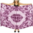 thumbnail image 1 of HAPPY BAY Women's Beachwear Sarong Coverups Bikini Skirt Swim Cover up Swimsuit Summer Wraps Bathing suit Swimwear Beach Wrap Skirts for Women One Size Brown, Tie Dye, 1 of 5