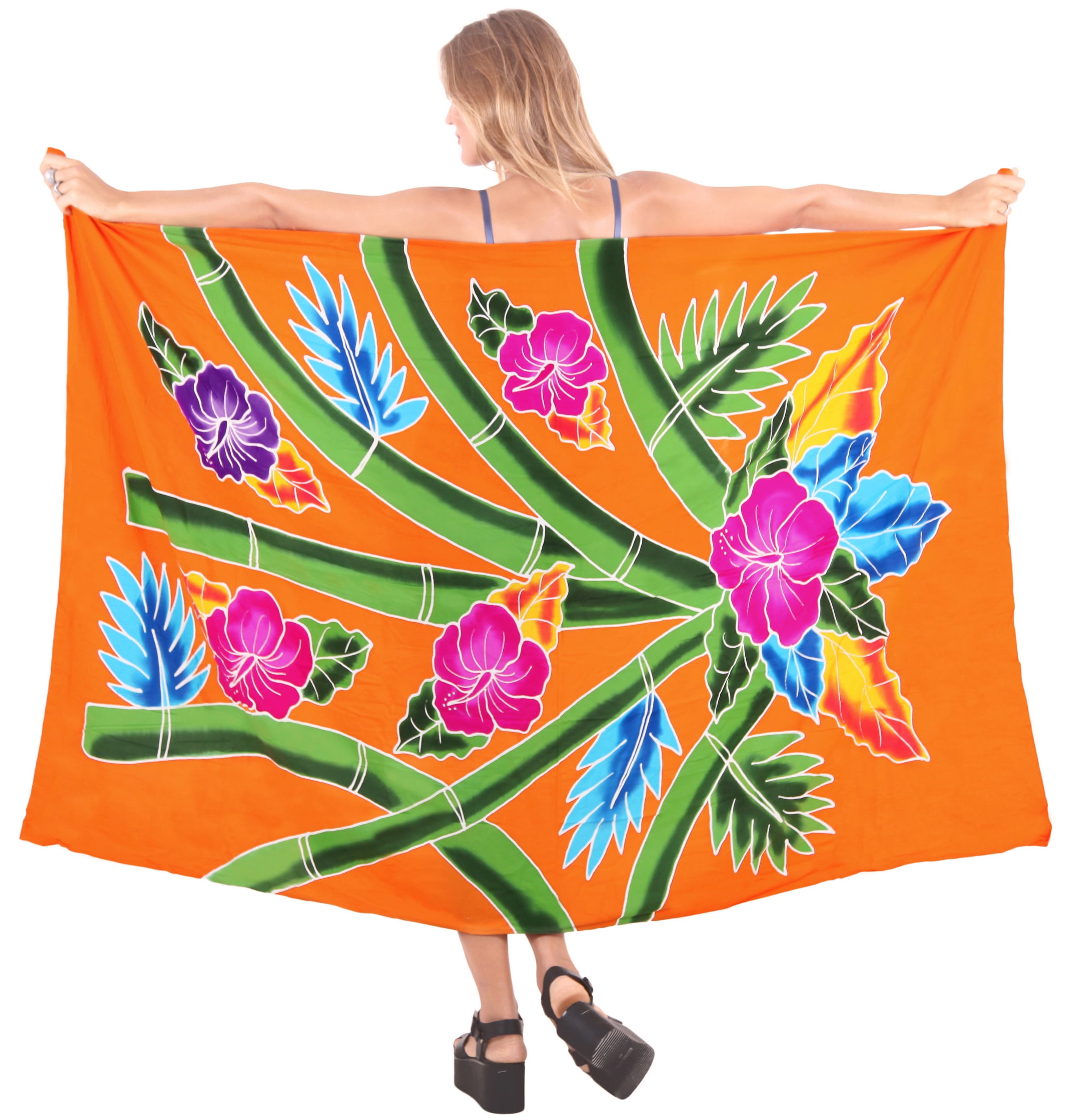 HAPPY BAY Women's Beachwear Sarong Coverups Bikini Skirt Swim Cover up ...