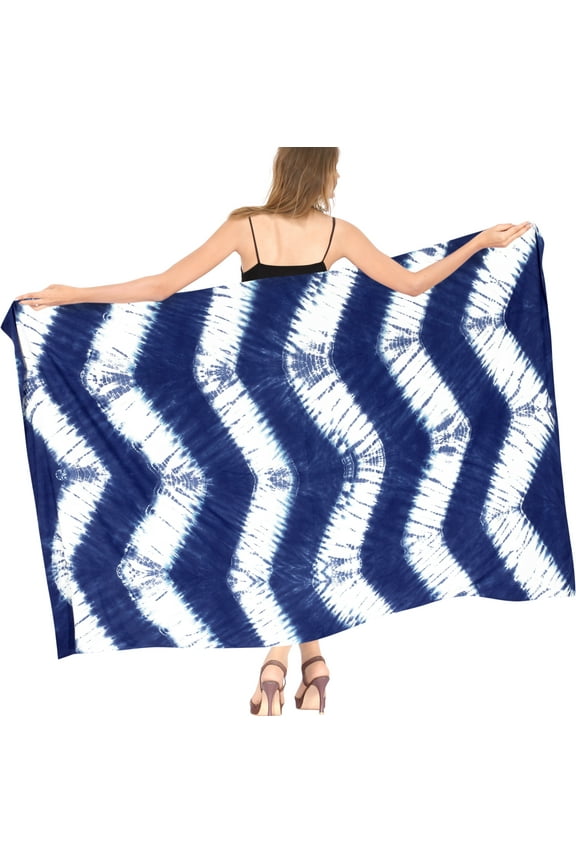 Women's Beachwear Sarong Coverups Bikini Skirt Swim Cover up Swimsuit Summer Wraps Swimwear Beach Wrap Skirts for Women One Size Azure, Tie Dye