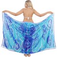 thumbnail image 1 of HAPPY BAY Women's Beachwear Sarong Coverups Bikini Skirt Swim Cover up Summer Wraps Swimwear Beach Wrap Skirts for Women One Size Abstract, Sky Blue, 1 of 5