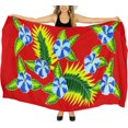 thumbnail image 1 of HAPPY BAY Women's Beachwear Summer Beach Bikini Wraps Sarong Cover up Wrap Skirt Swimsuit Swimwear Coverups Bathing Suit Swim Cover ups for Women One Size Red, Floral, 1 of 5