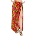 thumbnail image 1 of HAPPY BAY Women's Beachwear Summer Beach Bikini Wraps Sarong Coverups Swimwear Swim Cover up Wrap Skirt Swimsuit Pareo for Women One Size Pink, Parrot, 1 of 5