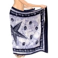 thumbnail image 1 of HAPPY BAY Women's Beachwear Summer Beach Bikini Wraps Sarong Coverups Wrap Skirt Bathing suit Swim Cover up Swimwear Coverups for Women One Size Navy Blue, Stars, 1 of 3