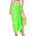 thumbnail image 1 of HAPPY BAY Women's Beachwear Summer Beach Bikini Wraps Sarong Swimwear Swim Cover up Wrap Skirt Swimsuit Pareo Coverups for Women One Size Green, Floral, 1 of 4