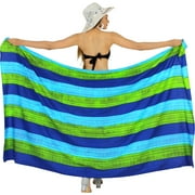 HAPPY BAY Women's Beachwear Summer Beach Bikini Wraps Sarong Wrap Skirt Swimsuit Swimwear Coverups Bathing Suit Swim Cover ups for Womens One Size Lapis, Tie Dye