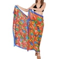 thumbnail image 1 of HAPPY BAY Women's Beachwear Summer Beach Bikini Wraps Swimwear Swim Cover up Wrap Skirt Bathing suit Sarong Coverups for Women One Size Red, Parrot Flower Leaf Tree, 1 of 5