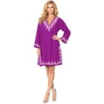 thumbnail image 1 of HAPPY BAY Women's Beachwear Summer Beach Dress Short Fashion Bathing Suit Cover ups 8-12 Purple, Solid, 1 of 5
