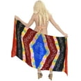 thumbnail image 1 of HAPPY BAY Women's Beachwear Summer Beach Sarong Coverups Maxi Tie Waist Pareo Wraps Skirt Swim Cover up One Size Tangerine, Tie Dye, 1 of 2