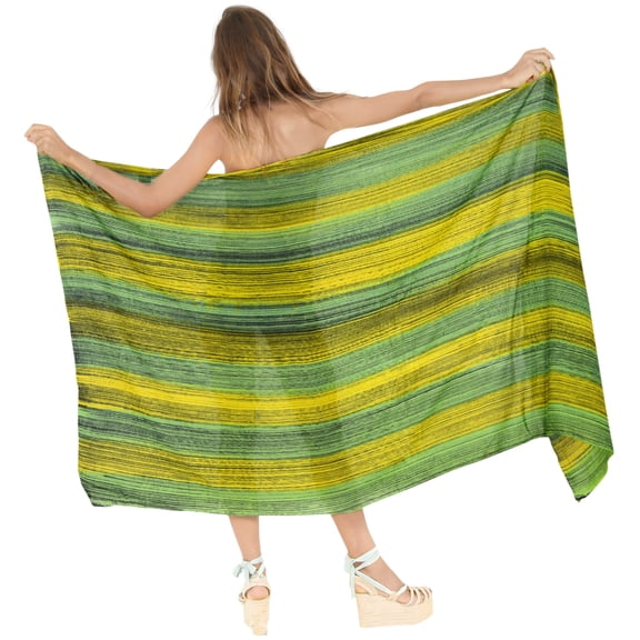 HAPPY BAY Women's Beachwear Summer Beach Wrap Bikini Wraps Sarong Skirt Bathing suit Swimsuit Swim Cover ups for Swimwear Coverups Women One Size Fern, Tie Dye