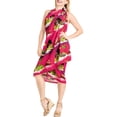 thumbnail image 1 of HAPPY BAY Women's Beachwear Summer Beach Wrap Bikini Wraps Sarong Skirt Swimsuit Swimwear Coverups Bathing Suit Swim Cover ups for Women One Size Fuscia, Holiday, 1 of 5