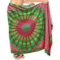 thumbnail image 1 of HAPPY BAY Women's Beachwear Summer Beach Wrap Bikini Wraps Sarong Skirt Swimsuit Swimwear Coverups Swim Cover ups for Women One Size Mandala, Pink, 1 of 5