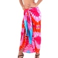 thumbnail image 1 of HAPPY BAY Women's Beachwear Summer Beach Wrap Bikini Wraps Sarong Swimwear Swim Cover up Skirt Bathing suit Pareo Coverups for Women One Size Turquoise, Tie Dye, 1 of 5