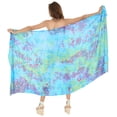 thumbnail image 1 of HAPPY BAY Women's Beachwear Summer Beach Wrap Bikini Wraps Sarong Swimwear Swim Cover up Skirt Bathing suit Swimsuit Pareo Coverups for Women One Size Arctic, Leaves, 1 of 5