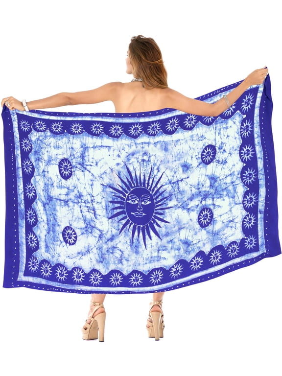 Women's Beachwear Summer Beach Wrap Bikini Wraps Sarong Swimwear Swim Cover up Skirt Bathing suit Swimsuit Pareo Coverups for Women One Size White_AD434