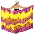 thumbnail image 1 of HAPPY BAY Women's Beachwear Summer Beach Wraps Bikini Wrap Sarong Coverups Swimwear Swim Cover up Skirt Bathing suit Swimsuit Pareo for Women One Size Pink, Tie Dye, 1 of 5