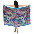 thumbnail image 1 of HAPPY BAY Women's Beachwear Summer Bikini Wrap Sarong Swim Cover up Skirt Swimwear Swimsuit Beach Wraps Coverups for Women One Size Purple, Geomertic, 1 of 5