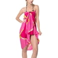 thumbnail image 1 of HAPPY BAY Women's Beachwear Summer Bikini Wraps Beach Wrap Sarong Cover up Skirt Bathing suit Swimsuit Swim Cover ups for Swimwear Coverups Women One Size Red, Checks, 1 of 5