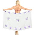 thumbnail image 1 of HAPPY BAY Women's Beachwear Summer Bikini Wraps Beach Wrap Sarong Coverups Skirt Bathing suit Swimsuit Swimwear Swim Cover up for Women One Size Orchid, Floral, 1 of 5
