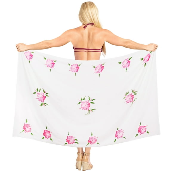 HAPPY BAY Women's Beachwear Summer Bikini Wraps Beach Wrap Sarong Coverups Skirt Swim Cover up Swimwear Swimsuit Coverups for Women One Size Taffy, Floral