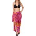 thumbnail image 1 of HAPPY BAY Women's Beachwear Summer Bikini Wraps Beach Wrap Sarong Coverups Skirt Swim Cover up Swimwear Coverups for Women One Size Punch, Tie Dye, 1 of 4