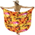 thumbnail image 1 of HAPPY BAY Women's Beachwear Summer Bikini Wraps Beach Wrap Sarong Coverups Skirt Swimsuit Swim Cover ups for Swimwear Women One Size Tangerine, Island, 1 of 4