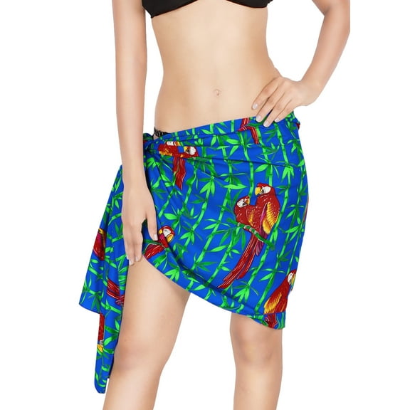 HAPPY BAY Women's Beachwear Summer Bikini Wraps Beach Wrap Sarong Coverups Skirt Swimsuit Swimwear Bathing Suit Swim Cover ups for Womens One Size Aqua, Blue