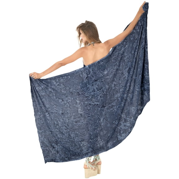 HAPPY BAY Women's Beachwear Summer Bikini Wraps Beach Wrap Sarong Skirt Bathing suit Swimsuit Swim Cover ups for Swimwear Coverups Women One Size Grey, Tie Dye