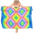 thumbnail image 1 of HAPPY BAY Women's Beachwear Summer Bikini Wraps Beach Wrap Sarong Skirt Swimsuit Swimwear Coverups Bathing Suit Swim Cover ups for Womens One Size Pastel, Tie Dye, 1 of 4
