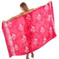 thumbnail image 1 of HAPPY BAY Women's Beachwear Summer Bikini Wraps Beach Wrap Swim Cover up Swimwear Skirt Bathing suit Swimsuit Sarong Coverups for Women One Size Red, Palm Tree, 1 of 5