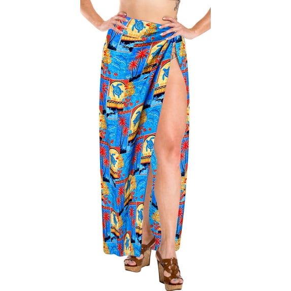 HAPPY BAY Women's Beachwear Summer Bikini Wraps Beach Wrap Swim Cover up Swimwear Skirt Swimsuit Sarong Coverups for Women One Size Dodger, Tropical