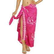 HAPPY BAY Women's Beachwear Summer Bikini Wraps Beach Wrap Swimwear Sarong Swim Cover Up Skirt Bathing suit Swimsuit Pareo Coverups for Women Mothers Day Gifts One Size Pink, Dolphin