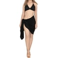 thumbnail image 1 of HAPPY BAY Women's Beachwear Summer Bikini Wraps Beach Wrap Swimwear Swim Cover up Skirt Bathing suit Swimsuit Sarong Coverups for Women One Size Black_G127, 1 of 4